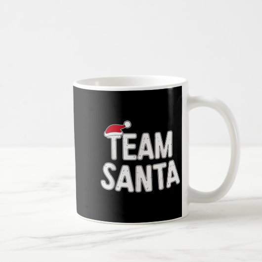 Team Santa Shirt Adult Kids Christmas Santa Squad  Kaffeetasse (Rechts)