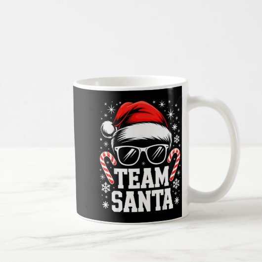 Team Santa Shirt Adult Kids Christmas Santa Squad  Kaffeetasse (Rechts)