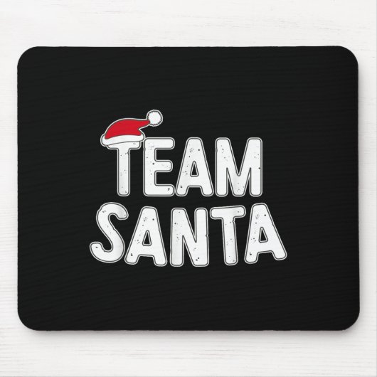 Team Santa Shirt Adult Kids Christmas Santa Squad  Mousepad (Vorne)