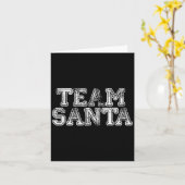 Team Santa T Shirt - Funny Fun Christmas Day Tee  Karte (Gelbe Blume)