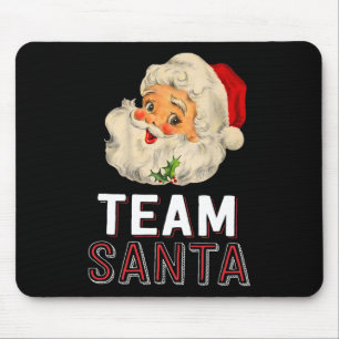 Team Santa Weihnachtsfamilie passende Pyjama-T-Shi Mousepad