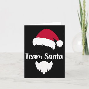Team Santa Weihnachtsmann Kostüm Geschenk passend Karte
