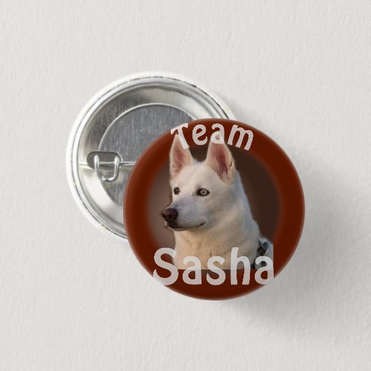 Team Sasha Knopf Button (Vorne & Hinten)