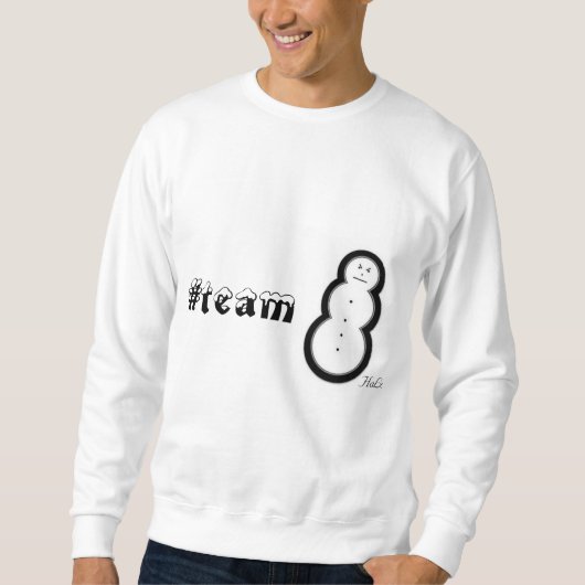 Team-SchneemannHoodie Sweatshirt (Vorderseite)