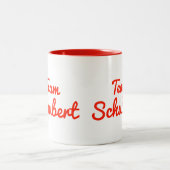Team Schubert Zweifarbige Tasse (Mittel)
