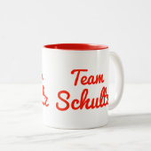 Team Schultz Zweifarbige Tasse (VorderseiteRechts)