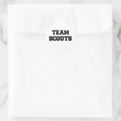 Team Scouts Runder Aufkleber (Tasche)