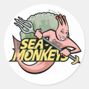 Team Sea-Monkeys Runder Aufkleber