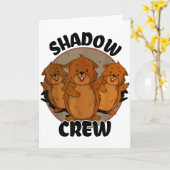 Team Shadow Crew Groundhog Day 2024  Karte (Gelbe Blume)
