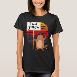 Team Shadow Lustiger Winter Groundhog Day Männer F T-Shirt