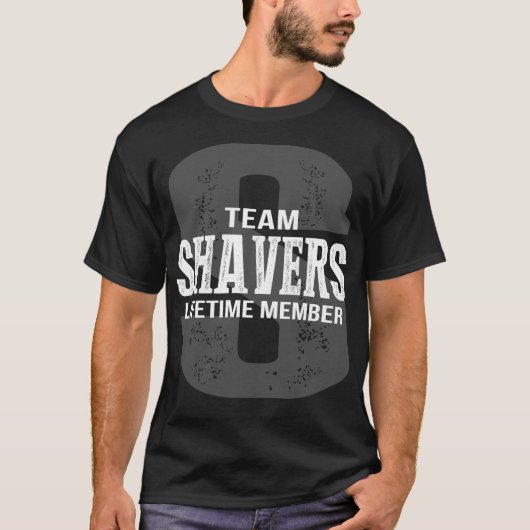 Team SHAVERS Lifetime Member T-Shirt (Vorderseite)