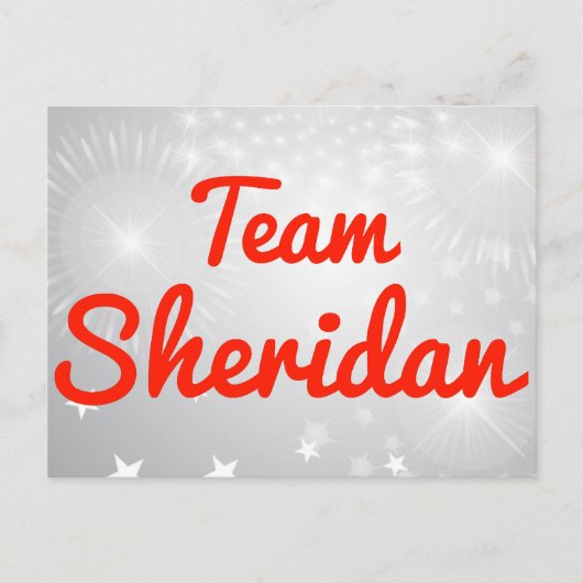 Team Sheridan Postkarte (Vorderseite)