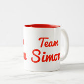 Team Simon Zweifarbige Tasse (VorderseiteRechts)