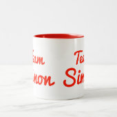 Team Simon Zweifarbige Tasse (Mittel)