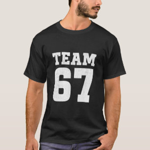 Team Six Seven 6 7 Meme Lustiges Aura 67 T-Shirt F