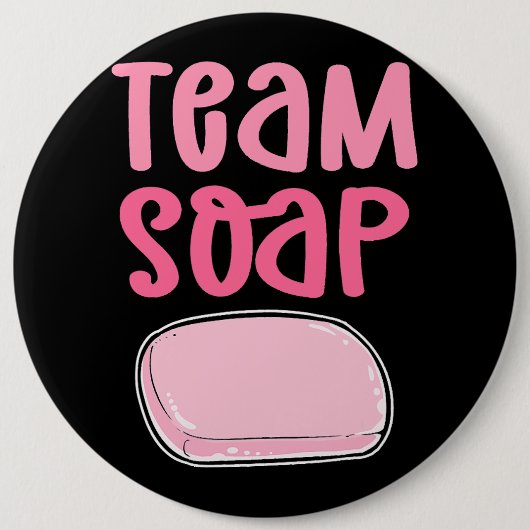 Team Soap. Seife Kochen Verseifung. Soap Makin Button (Vorderseite)