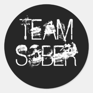 TEAM SOBER RUNDER AUFKLEBER