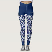 Team Soccer Ball Leggings mit Fake Blue Shorts (Vorderseite)