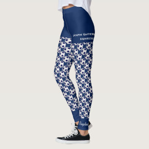 Team Soccer Ball Leggings mit Fake Blue Shorts