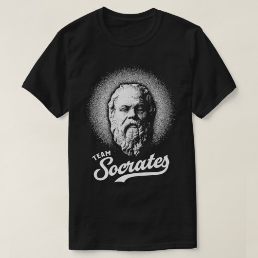 Team Socrates Philosophie Retro Design T-Shirt (Design vorne)