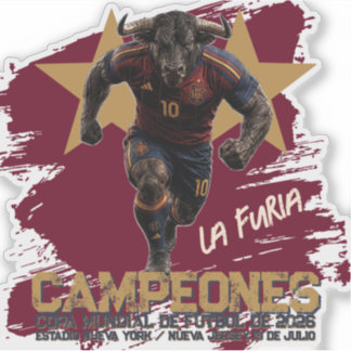 TEAM SPAIN CHAMPIONS 2026 AUFKLEBER