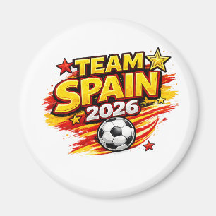 TEAM SPANIEN 2026 Fan    Patriotisches Spanien-Fuß Magnet