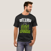 Team Spargel Garten Gemüse Vegetarier Vegan T-Shirt (Vorne ganz)