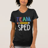 Team Sped Crew Special Bildung Lehrerschule T-Shirt (Vorderseite)