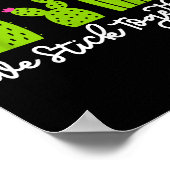 Team Sped We Stick Together Teacher Teaching Men W Poster (Ecke)