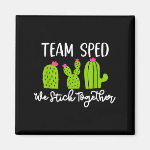 Team Sped Wir Halten Zusammen Lehrer Unterrichten Magnet