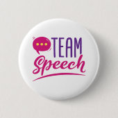 Team Speech SLP Language Pathologist Pathology Button (Vorderseite)