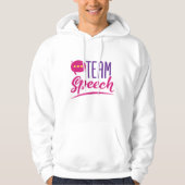 Team Speech SLP Language Pathologist Pathology Hoodie (Vorderseite)