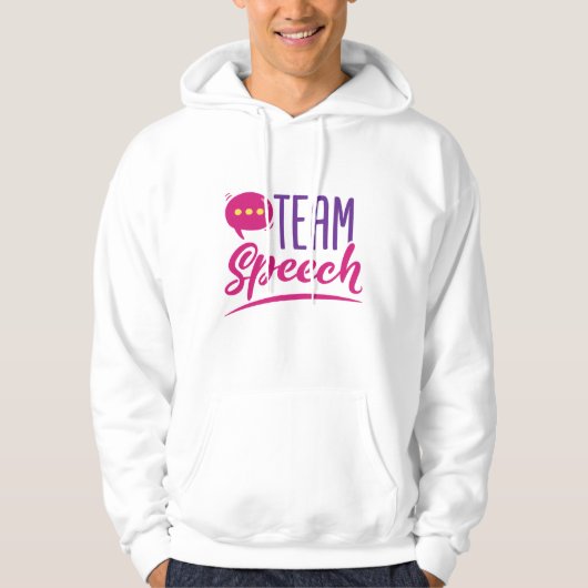 Team Speech SLP Language Pathologist Pathology Hoodie (Vorderseite)