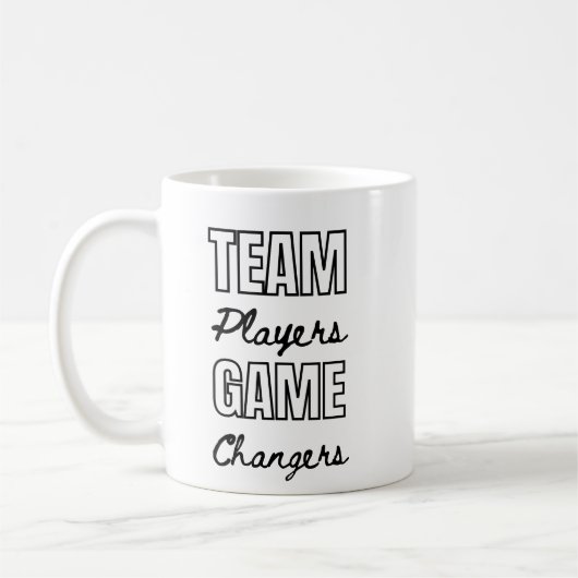 Team-Spieler Inspiration Corporate-Zitat-Geschenk Kaffeetasse (Links)