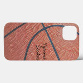 Team Spirit_Basketball Textur_Autograph Stil Case-Mate iPhone Hülle (Rückseite (Horizontal))