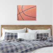 Team Spirit_Basketball Textur_Hoops Lover Leinwanddruck (Insitu (Schlafzimmer))