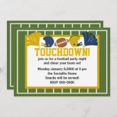 Team Spirit Football Einladung (Vorne/Hinten)