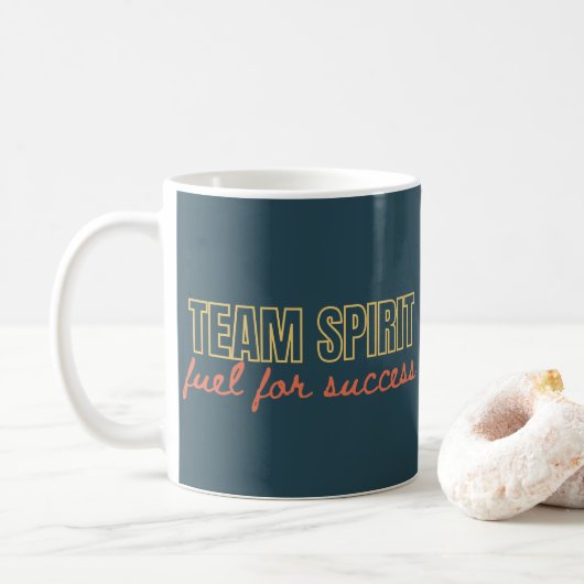 Team Spirit Inspiration Zitat Office-Geschenk Kaffeetasse (Mit Donut)