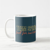 Team Spirit Inspiration Zitat Office-Geschenk Kaffeetasse (Links)