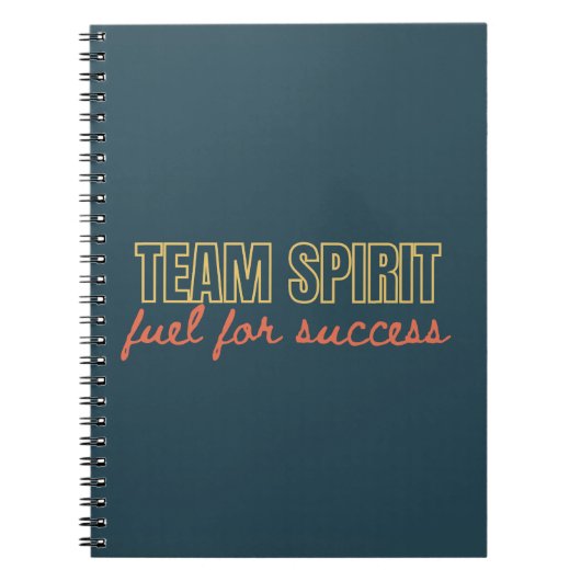Team Spirit Motivierend Company Business-Geschenk Notizblock (Vorderseite)