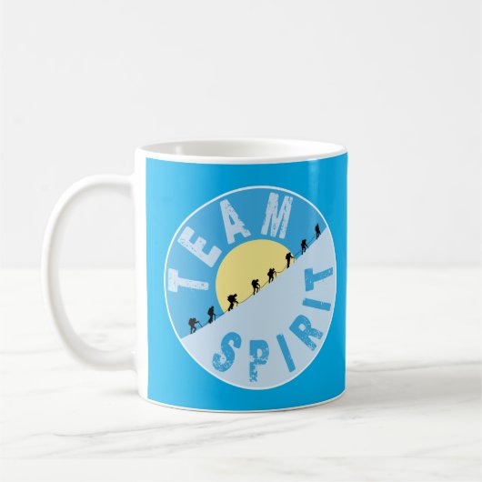 Team Spirit - Mountain Climbing Classic Kaffeetasse (Links)