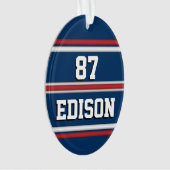 Team Spirit Red White und Blue Ornament (Vorderseite)