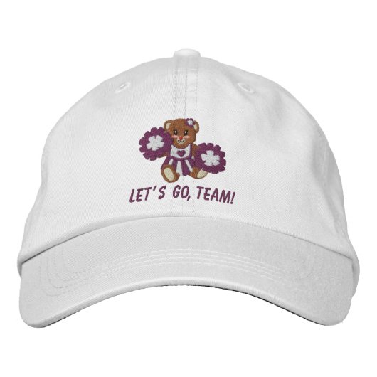 Team Spirit Teddy Hat Bestickte Kappe (Vorderseite)