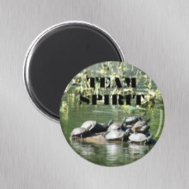 Team Spirit Turtles Motivierend Magnet