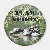 Team Spirit Turtles Motivierend Magnet (Vorne)