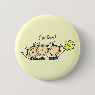 Team Sport Cheerleading T-Shirts und Geschenke Button