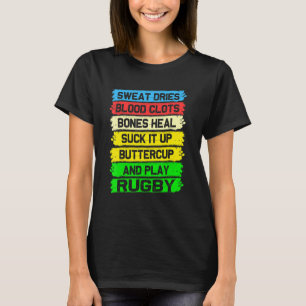 Team Sport Game Play Rugby Football Sweat Quote T-Shirt