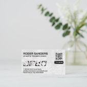 Team Sports Icons | QR-Visitenkarte Visitenkarte (Stehend Vorderseite)