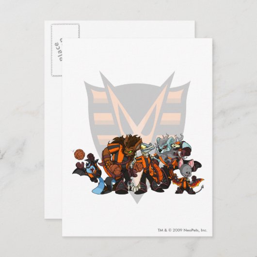 Team Spuk Woods Group Postkarte (Vorne/Hinten)