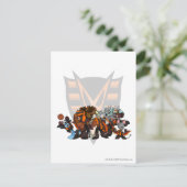 Team Spuk Woods Group Postkarte (Stehend Vorderseite)